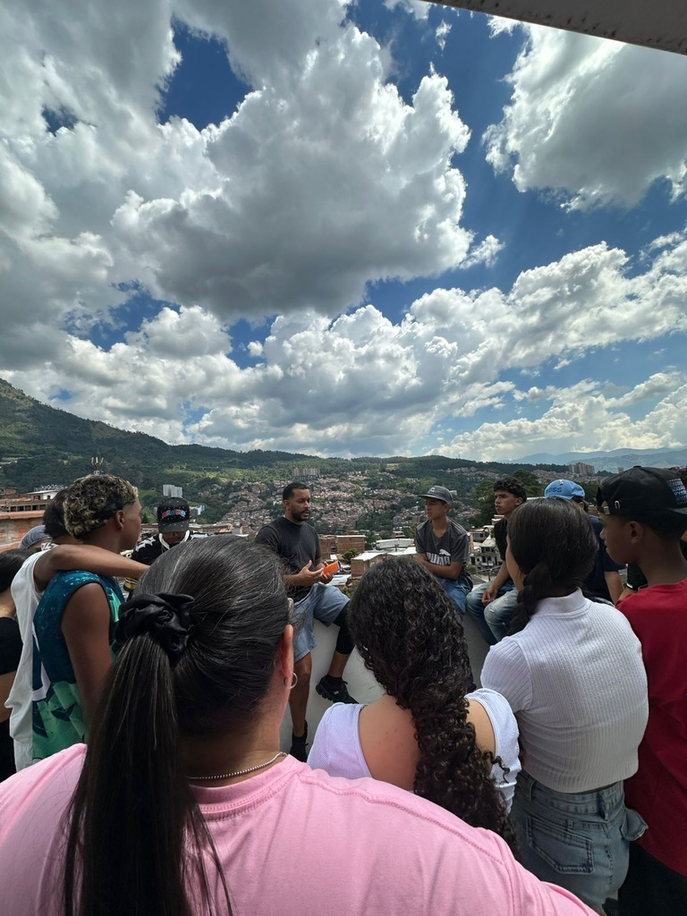 A community gathering under the open sky.