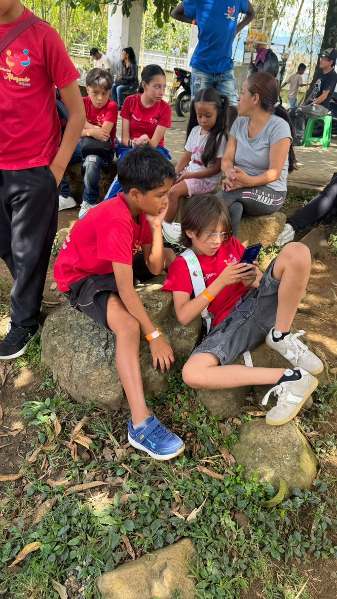 Resting during an outing.