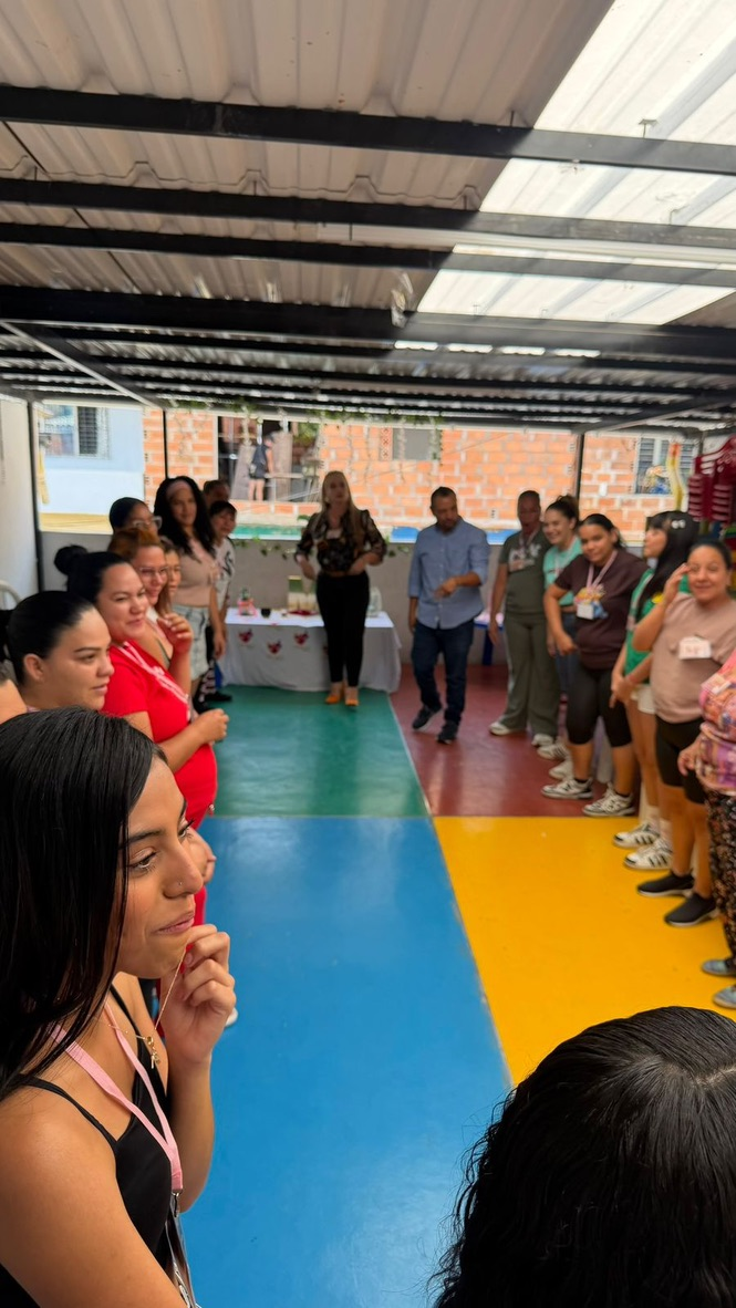 A gathering for mothers and women at the center.